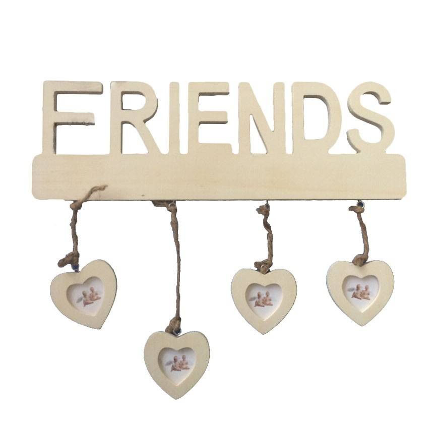 Portafoto a muro Friends con cuori 40x35 Vacchetti