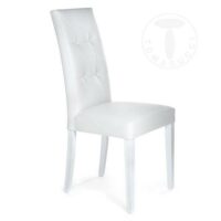 Sedia in pelle sintetica Dada - set da 2 bianco