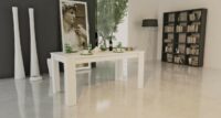 Tavolo estensibile Jesi 160cm fino a 210cm- bianco laccato lucido