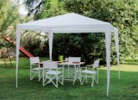 Gazebo Promo MOIA quadrato 3x3m in tessuto plastificato con struttura in ferro