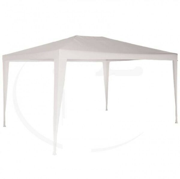 Gazebo tubolare con telo bianco - 200 x 200 cm