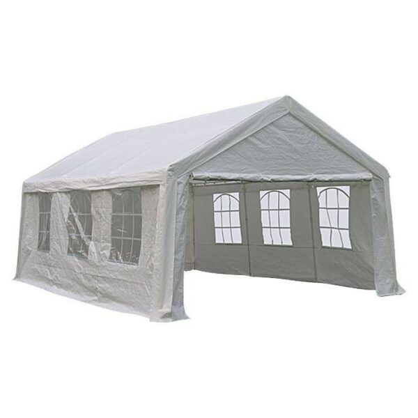 GAZEBO PER AUTO 4X8M IN FERRO TUBOL. 38/38/38X0,8