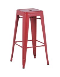 SET DA 4 SGABELLO BAR VICTORIA ROSSO