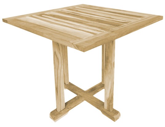 TAVOLO QUADRATO BISTRO in TEAK 80x80 cm