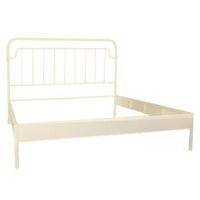 Letto nodi matrimoniale bianco metallo cm160x195h115,5