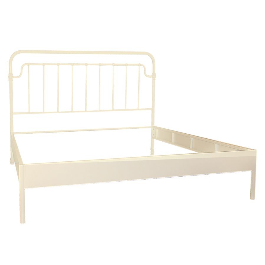 Letto nodi matrimoniale bianco metallo cm160x195h115,5