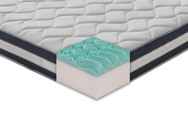 Materasso “Erik” non sfoderabile in memory foam e gel rinfrescante