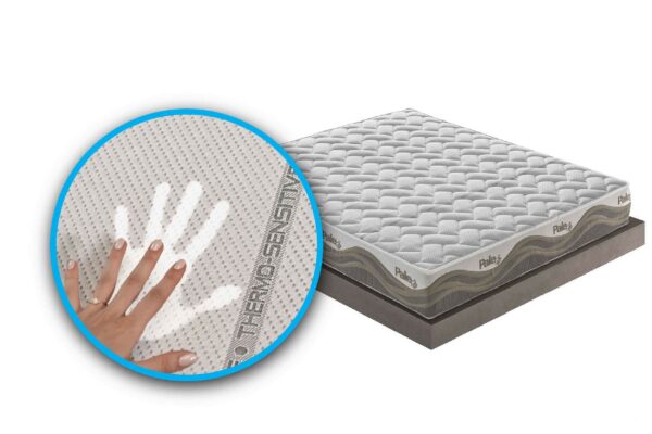 Materasso in memory foam e micromolle con Thermosensitive sfoderabile