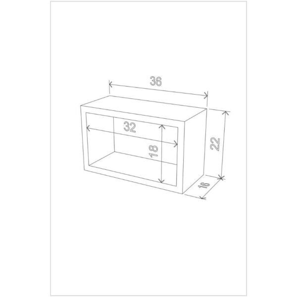 Libreria pensile Monroe composta da 3 quadri RF141104