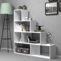 Libreria a scala Alis 145x145 cm. bianca