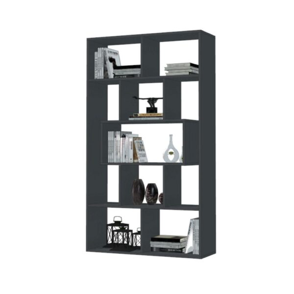 Libreria Face grigio cemento 90x30x170H cm.