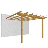 Pergola Addossata 240X240 Losa