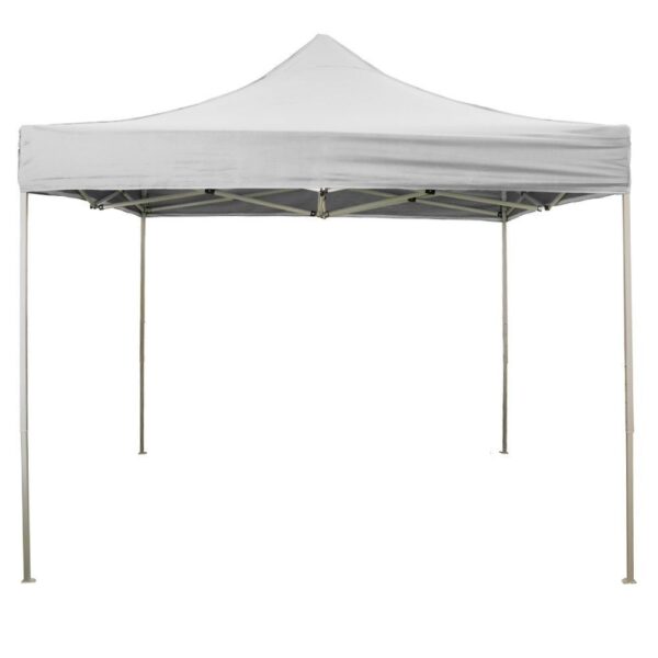 Gazebo richiudibile pieghevole 3 X 4,5 Bianco ricoperto in PVC impermeabile