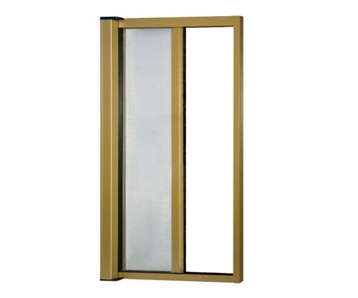 Zanzariera a rullo in kit riducibile universale per porta finestra orizzontale Bronzo 160x250