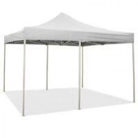 Gazebo richiudibile pieghevole 3 X 6 Bianco ricoperto in PVC impermeabile