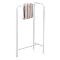 DIVINA HOME Porta asciugamani struttura in metallo BIANCO 43x25x78h DH52214