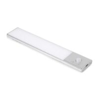 Luminaria LED Kaus ricaricabile tramite usb e con sensore di movimento, L 240 mm, Anodizzato opaco, Plastica e alluminio