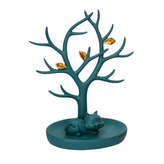 Albero resina espositore blu cm19x11h22,5