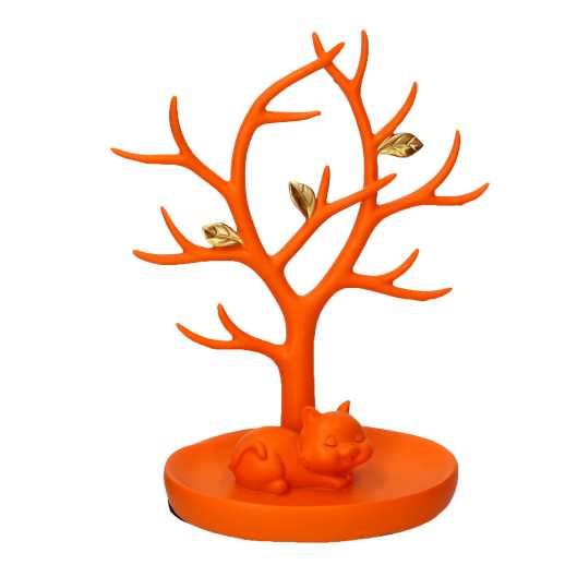 Albero resina espositore arancione cm19x11h22,5