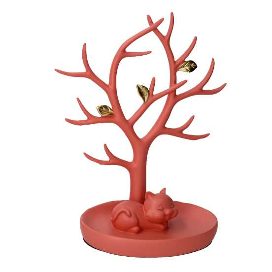 Albero resina espositore rosa cm19x11h22,5