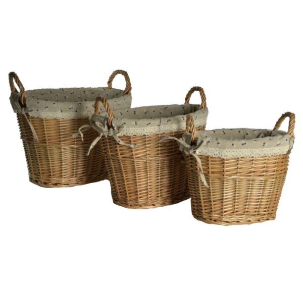 Cesta vimini foderata 1-3 cm41x30h29