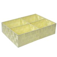 Cassetto poliestere crema 4 scomparti cm37x27h10