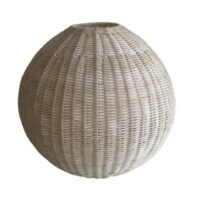 Lampadario rattan naturale sfera cmø37h37