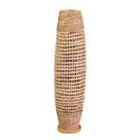 Lampada rattan naturale da terra con attacco cm ø31h119,5