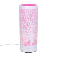 Lampada aroma metallo touch rosa cmø10h26