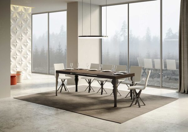 Tavolo allungabile 90x180/440 cm Paxon telaio Antracite