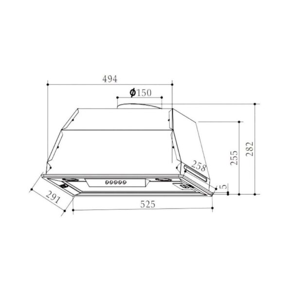 Samet Gruppo cappa incasso bianco potenza aspirante 520 m3/h GRUPPO52