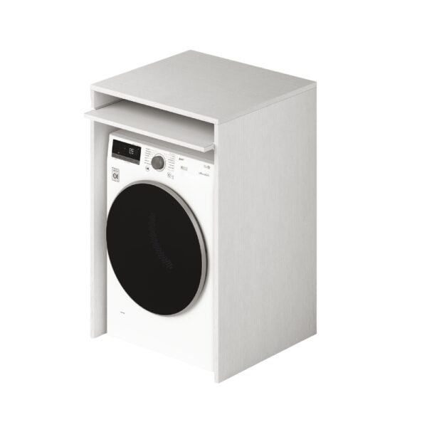 Laundry coprilavatrice in legno 71x65x105 bianco frassinato