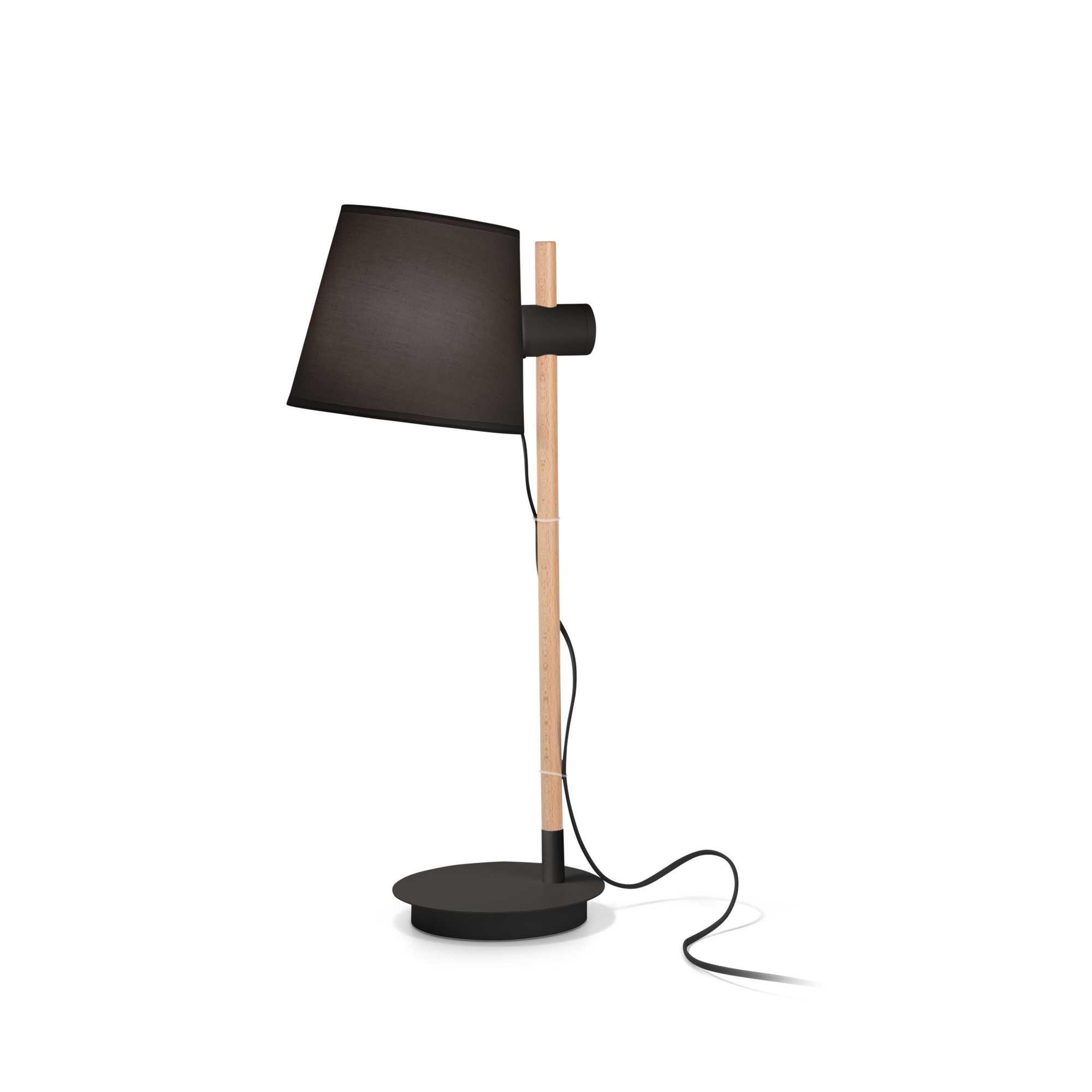 Lampada Da Tavolo Axel Tl1 Nero Ideal-Lux