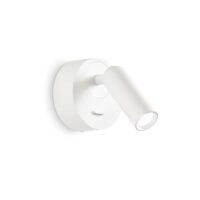 Lampada Da Parete Bean Ap Round Bianco Ideal-Lux