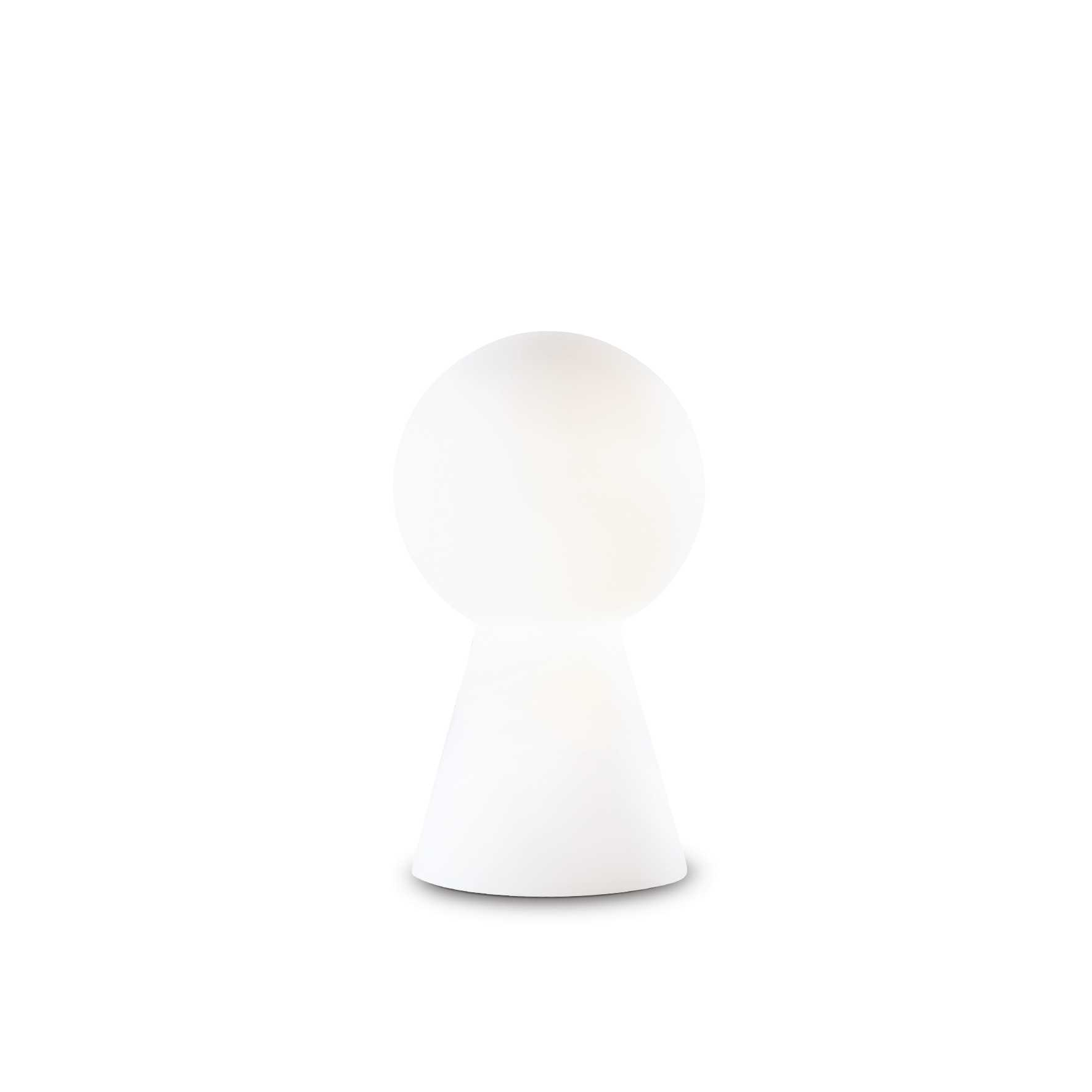 Lampada Da Tavolo Birillo Tl1 Small Bianco Ideal-Lux