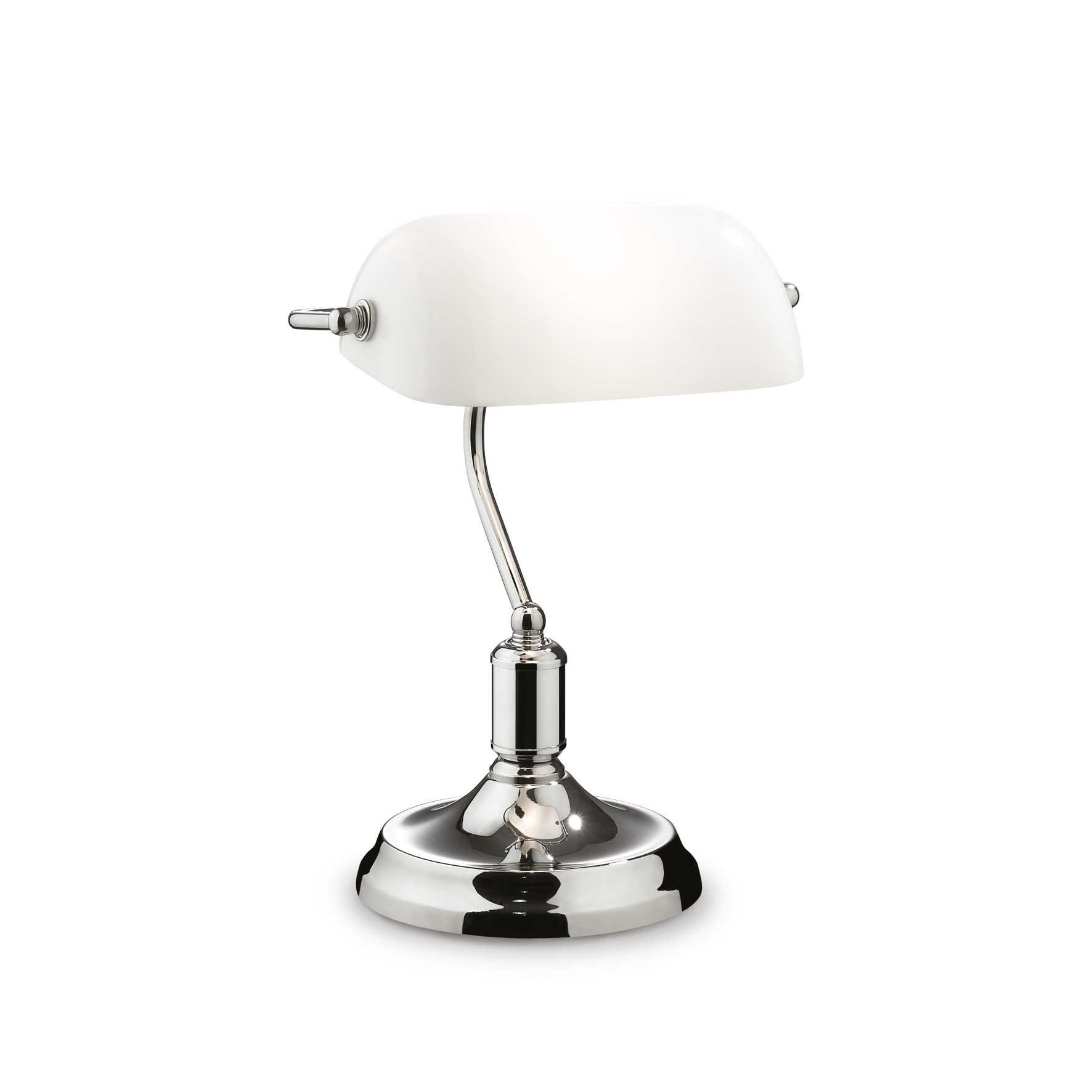 Lampada Da Tavolo Lawyer Tl1 Cromo Ideal-Lux