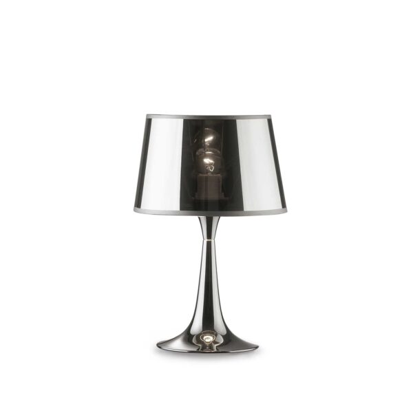 Lampada Da Tavolo London Tl1 Small Cromo Ideal-Lux