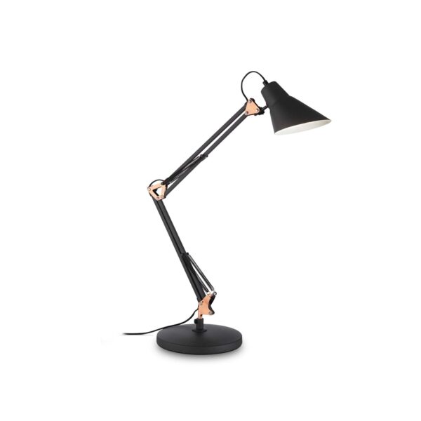 Lampada Da Tavolo Sally Tl1 Nero Rame Ideal-Lux