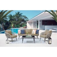 set da giardino Aruba in rattan - 3 pezzi