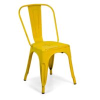 Sedia ferro New Bristol giallo antico cm 43x43h45/84