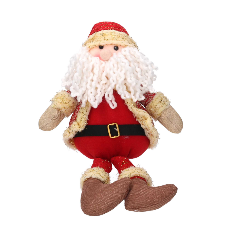 Babbo natale tessuto rosso cm 27x10h43