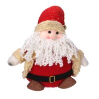 Babbo natale tessuto rosso cm 30x15h25