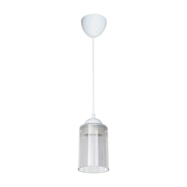 Lampada da soffitto Optical ASZ1025 con paralume in plastica trasparente