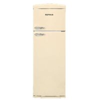 Frigorifero doppia porta TKBM346BREF 311 LT colore beige retrò Telefunken classe F