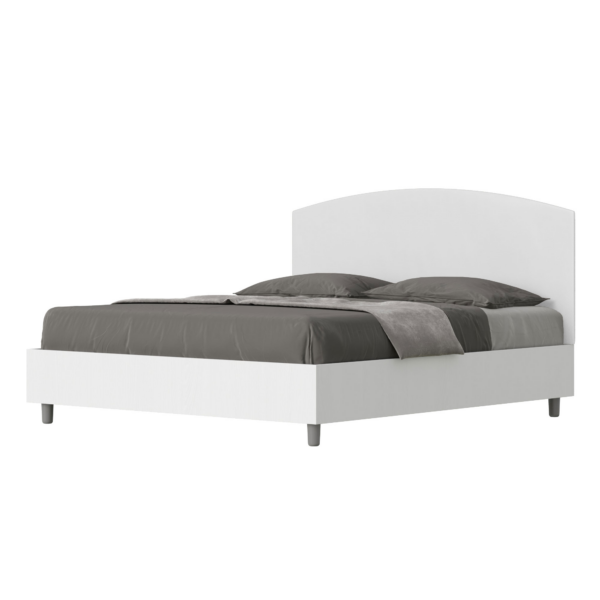 Letto Matrimoniale 160x190 cm struttura bianco frassino testata Antilia