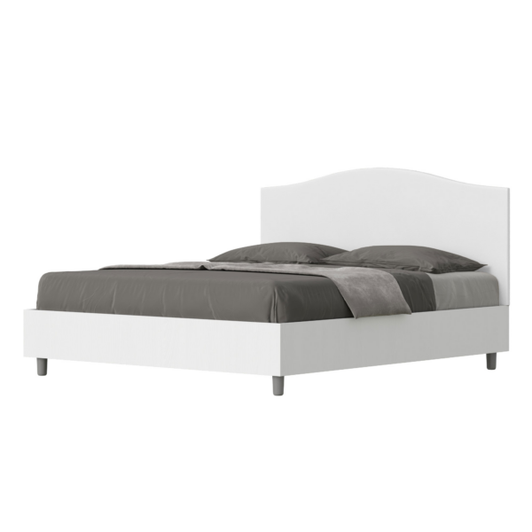 Letto Matrimoniale 160x190 cm struttura bianco frassino testata Grace