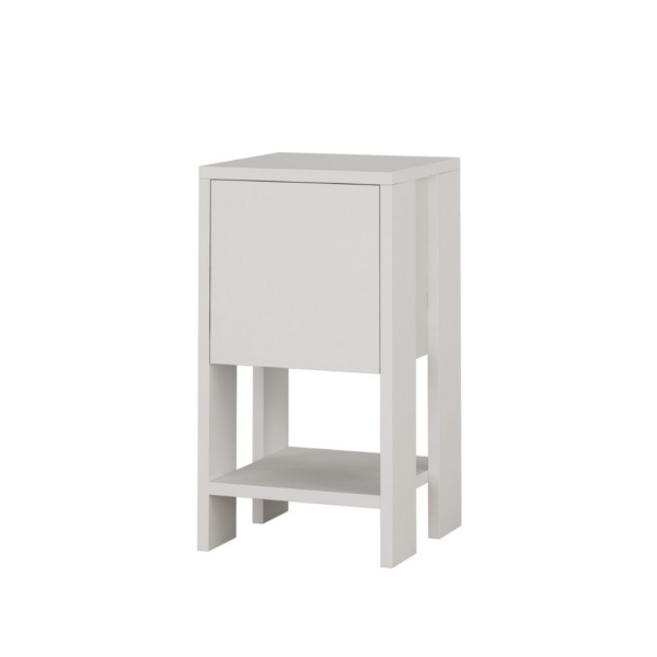 Comodino Ema bianco anta ribalta 30x30x55h - immagine 5