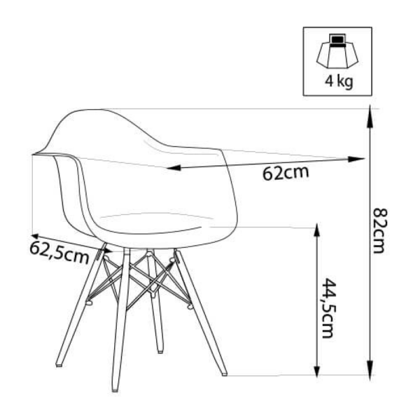 Set di 4 POLTRONE MORITZ NERA - immagine 10