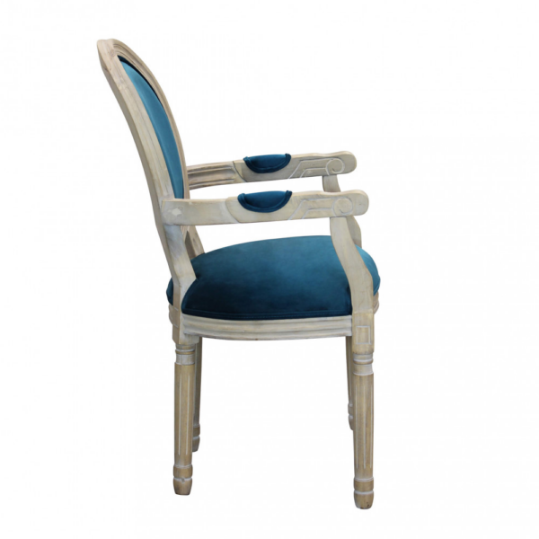 Set di 2 POLTRONE CONSTANCE IN VELLUTO BLU - immagine 3